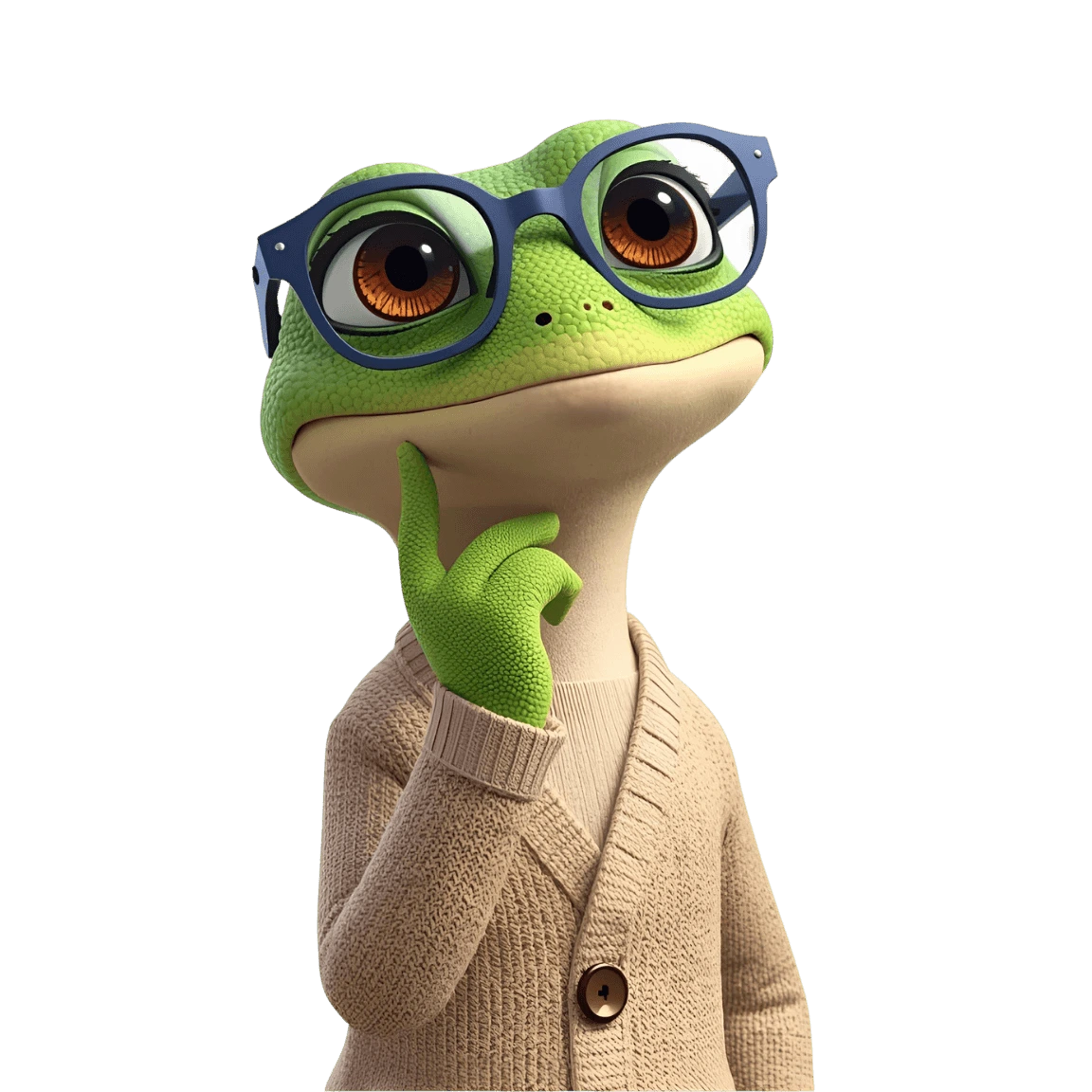 Gecko pondering logic puzzles