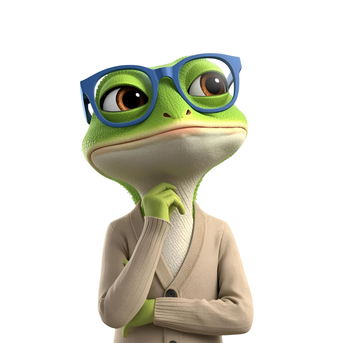 Gecko with math puzzles