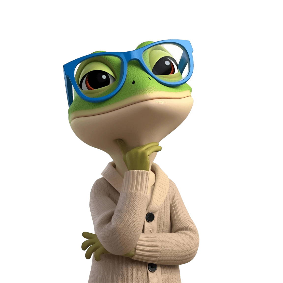 Gecko comparing puzzles